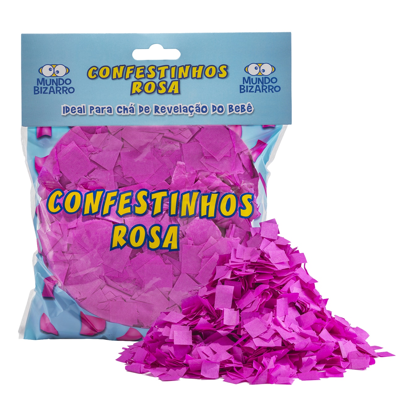 Confete Papel Crepom Rosa - Drika Festas
